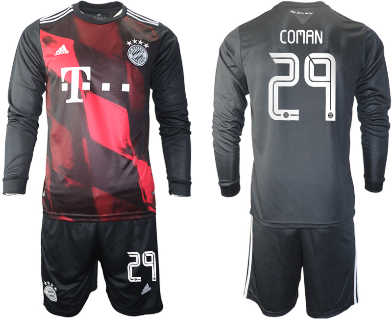 2021 Men Bayern Munich away long sleeves #29 soccer jerseys